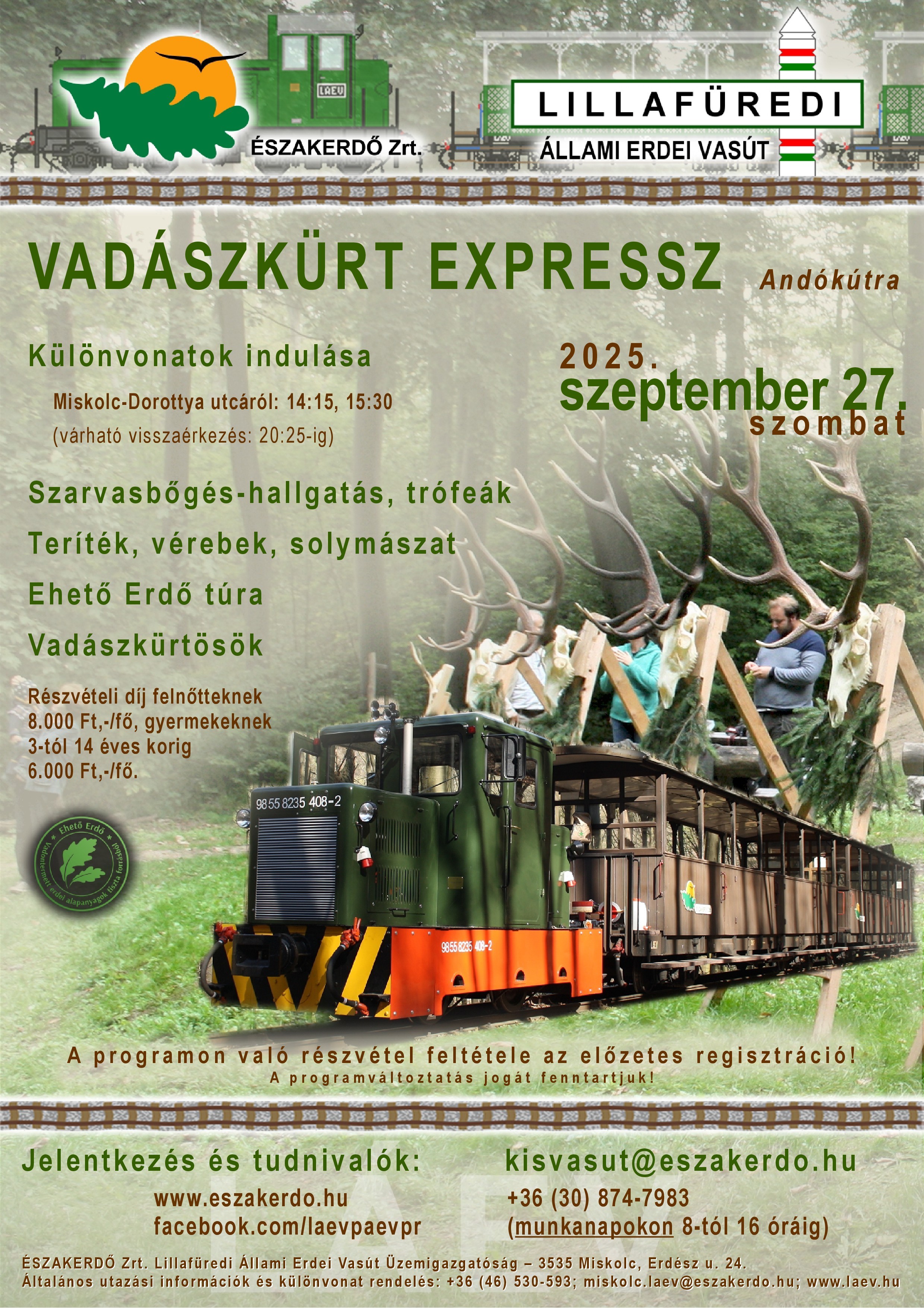 Vadászkürt Expressz - az Északerdő Zrt. rendezvénye