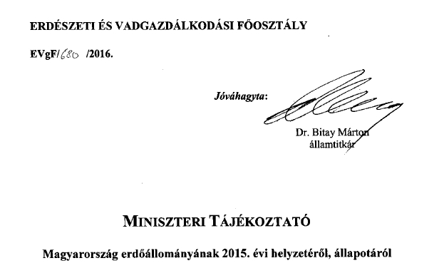 Magyarország erőállományának 2015. évi helyzetéről