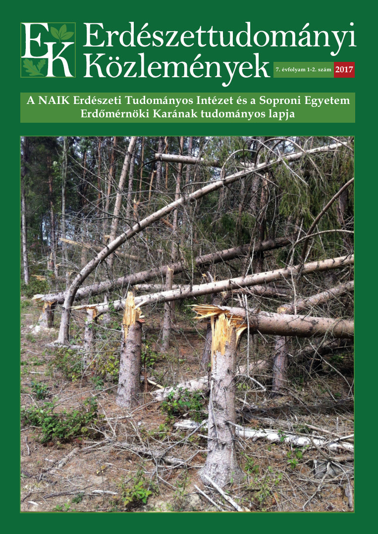 Elérhető az Erdészettudományi Közlemények 7. évfolyam 1-2. száma