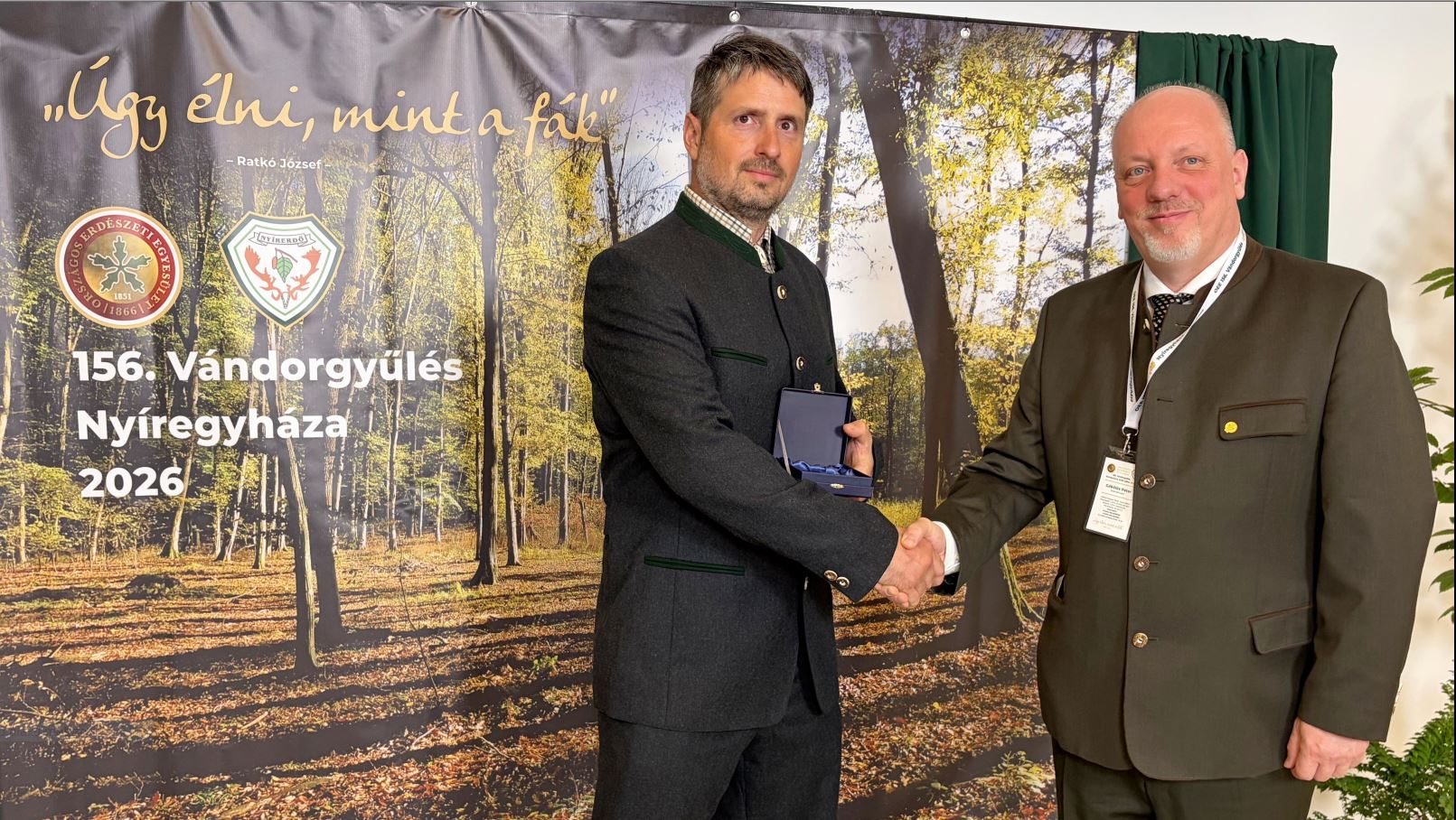 2026-ban Kovács Gábor kerületvezető erdész-vadász kapta a dr. Egyed István-díjat 